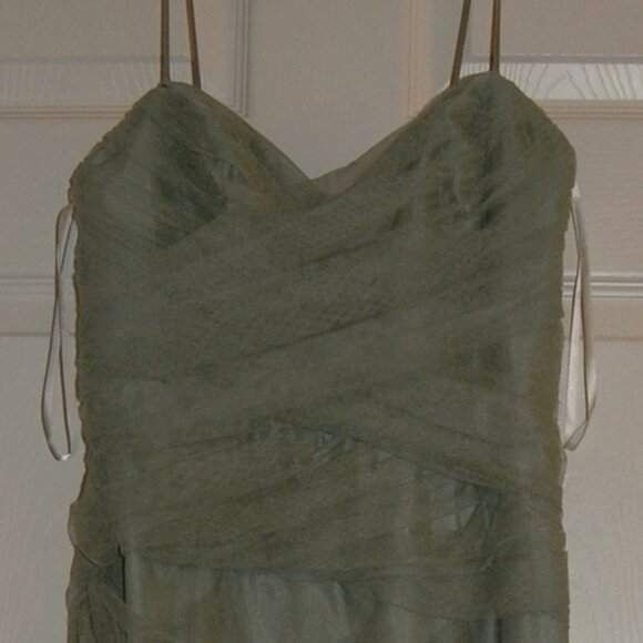 Vera Wang Dress, Women Size 2 Green - Picture 4 of 10